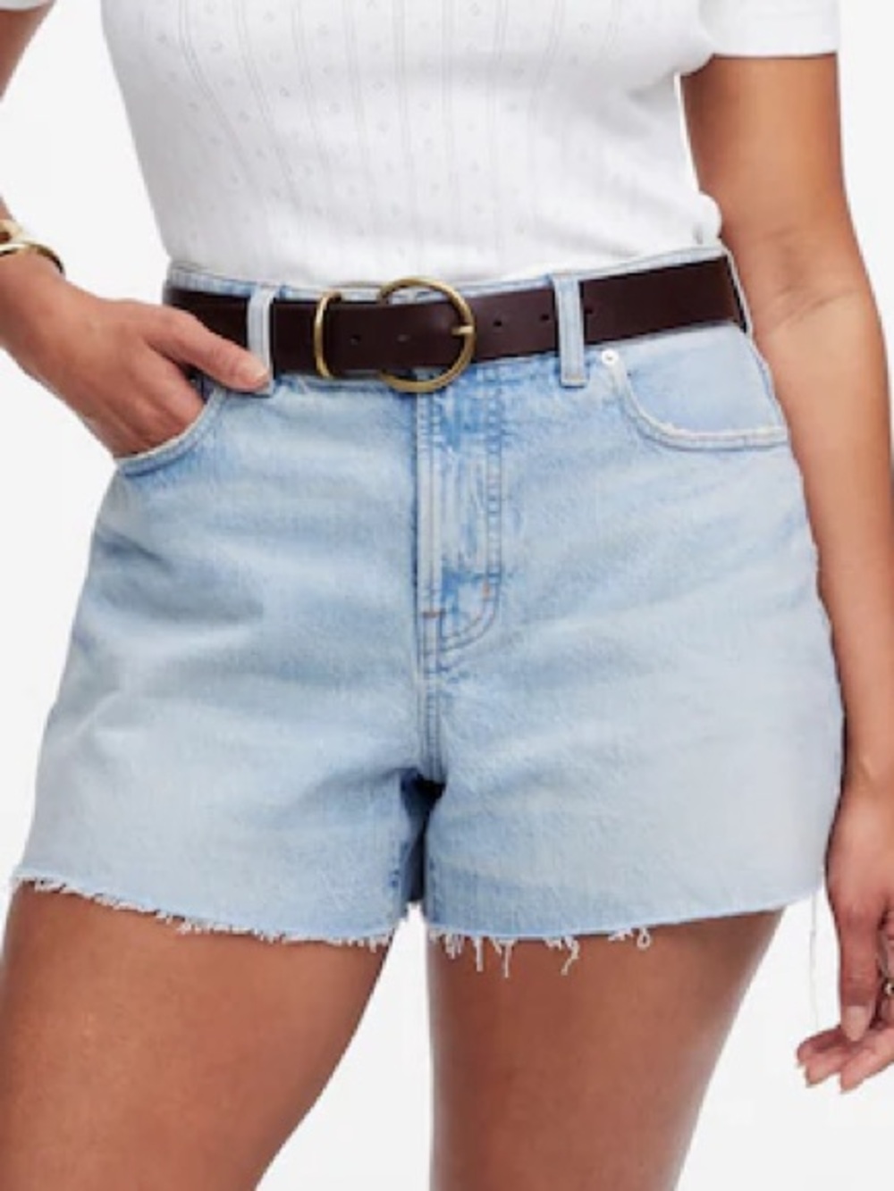 Madewell NWT The Curvy Perfect Vintage Jean Short Size 33 in Foster Wash
